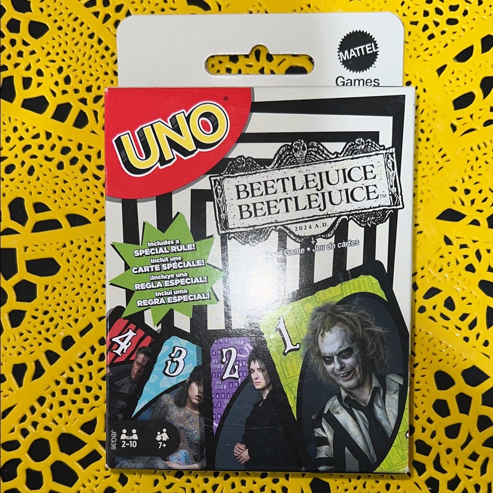 Mattel UNO Beetlejuice Themed Card Game